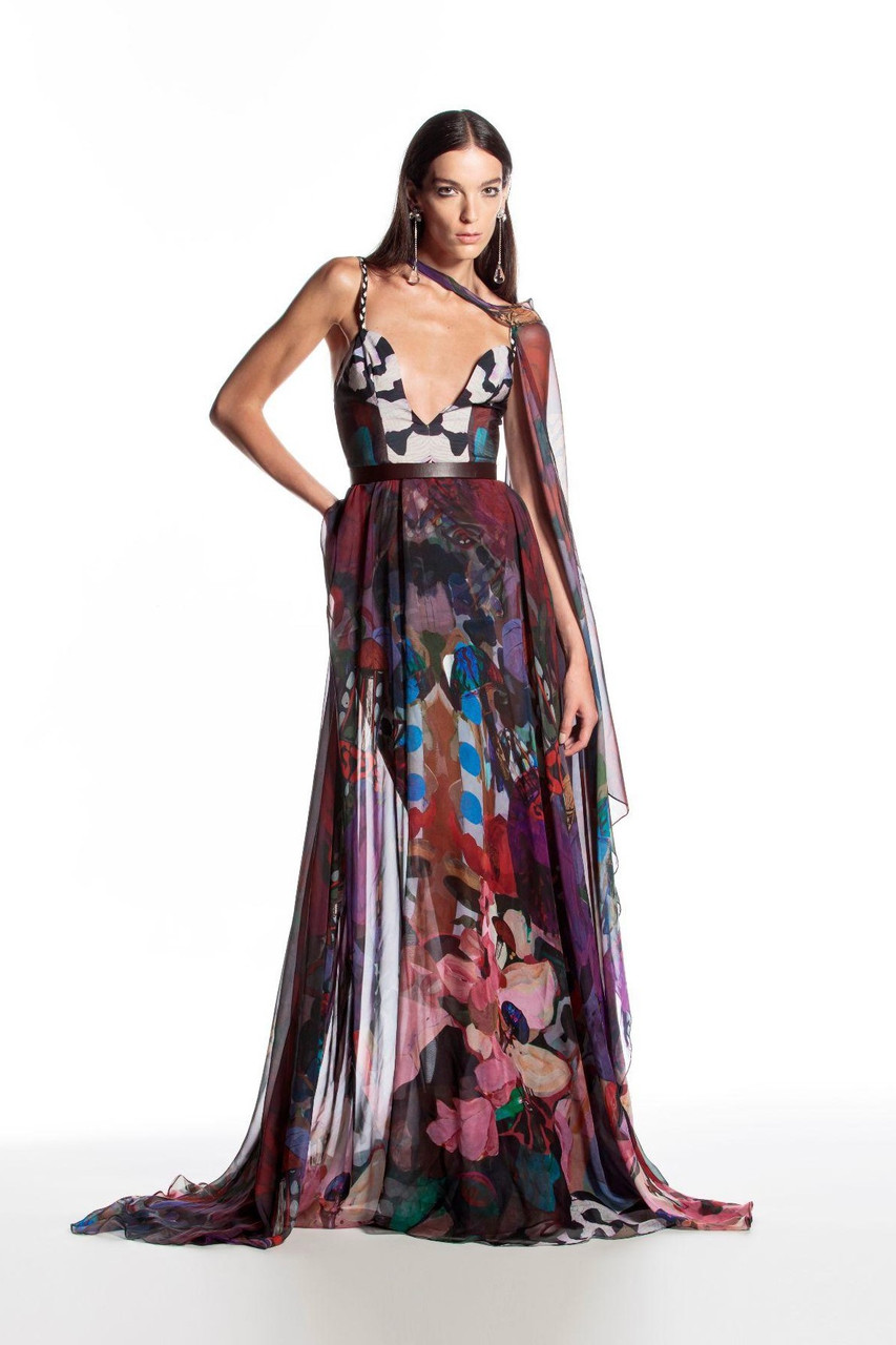 Hussein Bazaza Print Dress