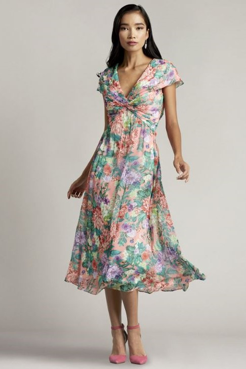 Tadashi Shoji Emilia Floral Dress