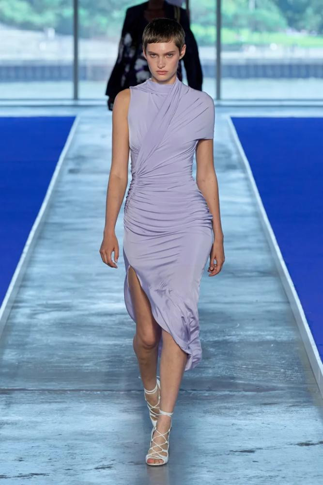 Jason Wu Collection Asymmetrical Ruched Dress