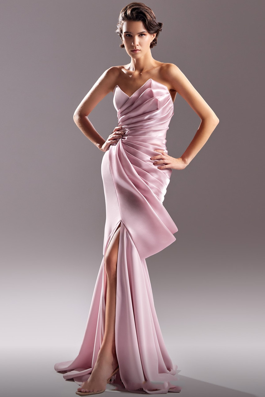 Gaby Charbachy Two Toned Muted Pink Gown