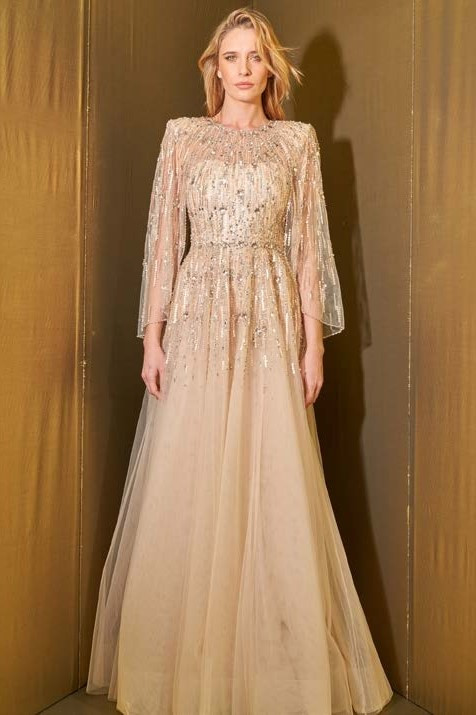 Jenny Packham Dolores Gown In Multi