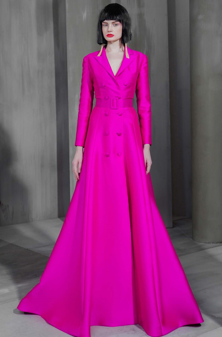 Mark Bumgarner Long Sleeve - Silk Mikado Gown