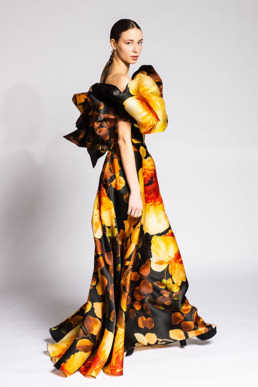 Isabel Sanchis Remda Gown In Multi