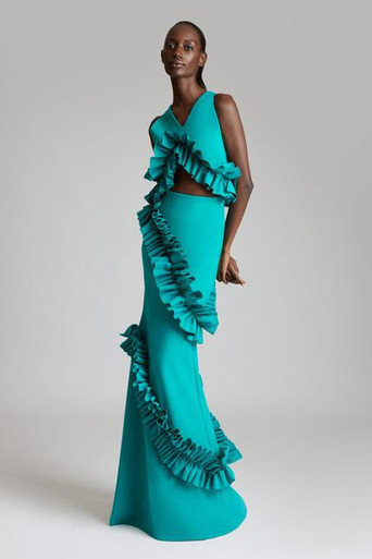 Greta Constantine Aula Ruffles Gown - District 5 Boutique