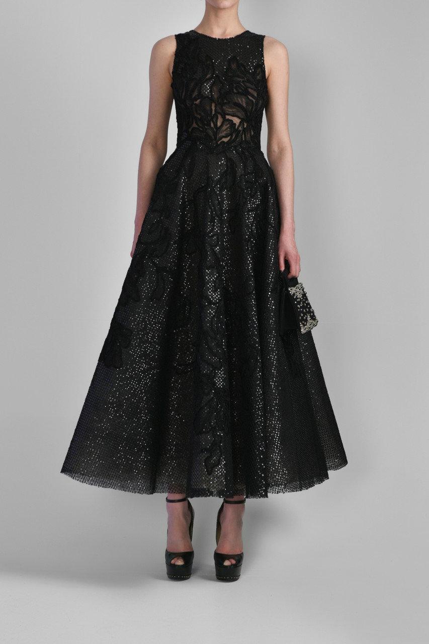 Saiid Kobeisy Sequin Dress In Black