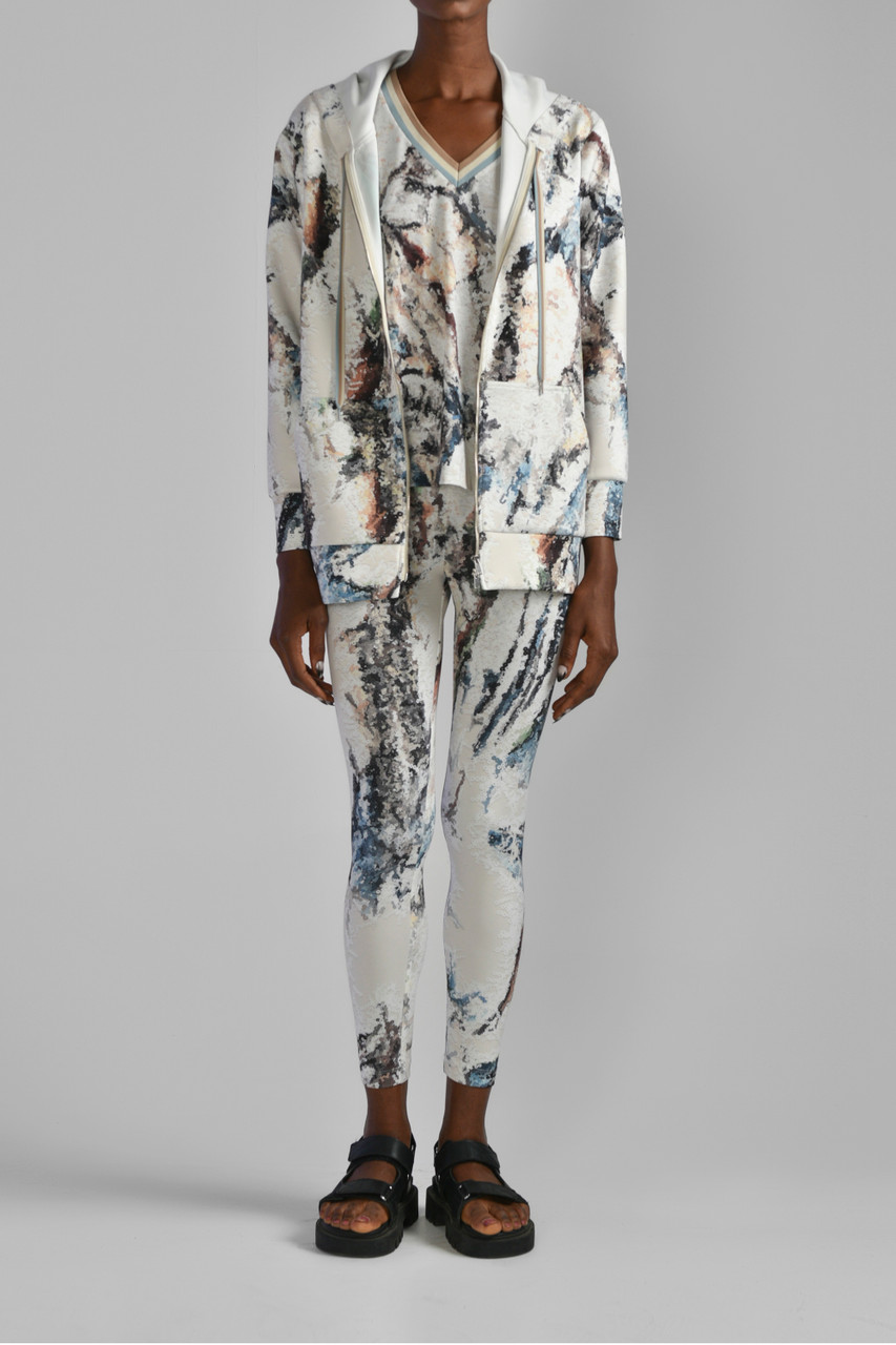 Saiid Kobeisy Jersey Shirt, Leggings And Jacket In Multi