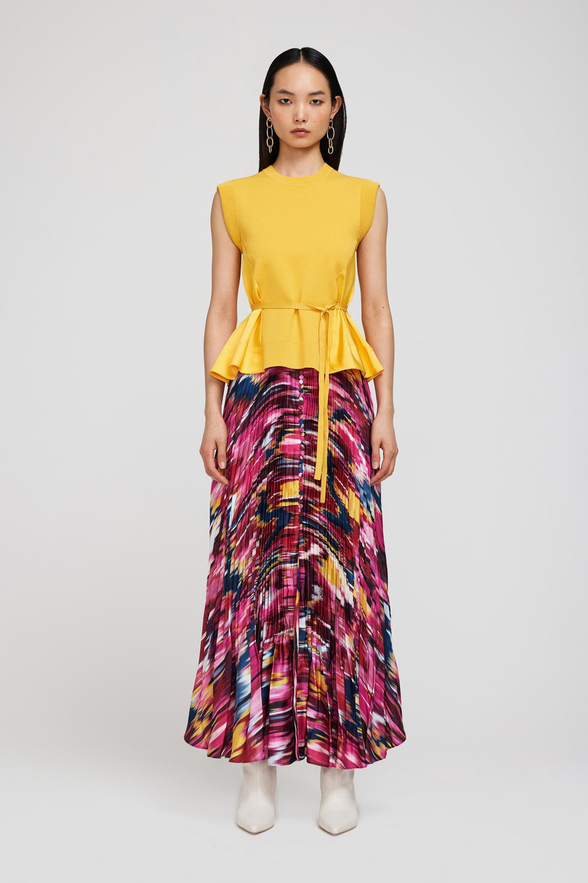 Shop Jonathan Simkhai Top And Dulce Skirt In Multi