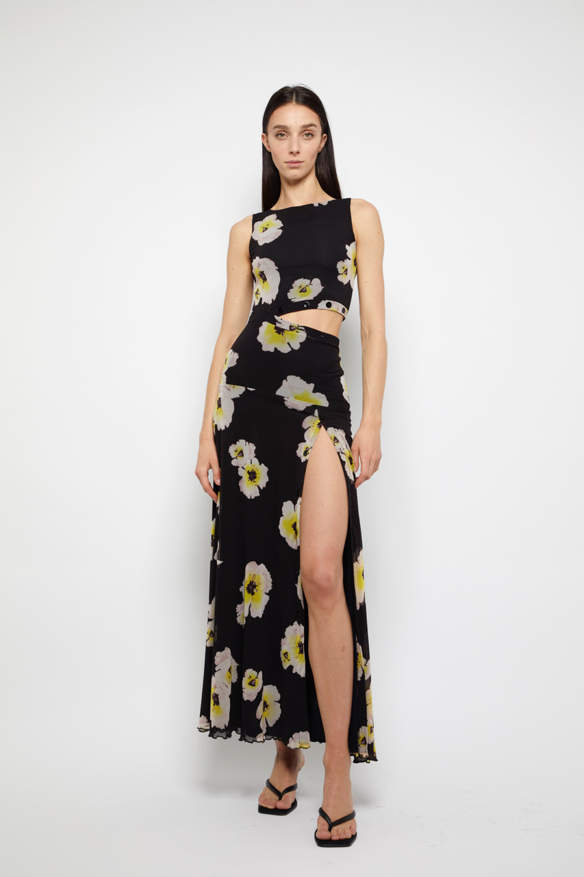 Shop Prabal Gurung Mariyana Cut-out Dress In Multi