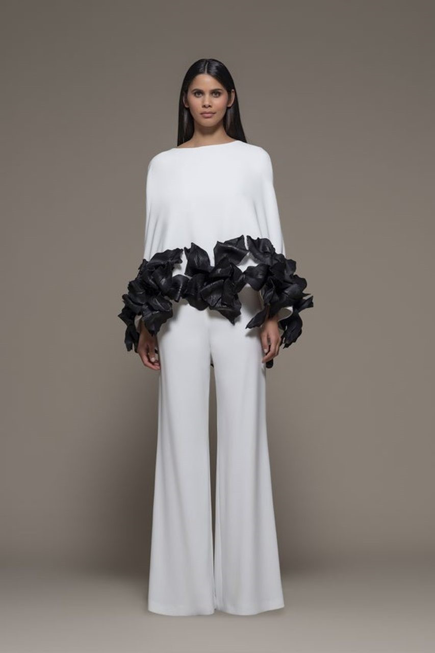 Isabel Sanchis Binago Top And Pants In White