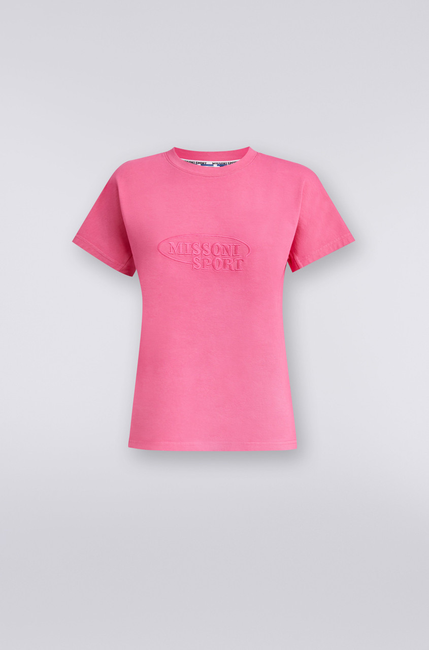 Missoni Short Sleeve Jersey T-shirt In Pink