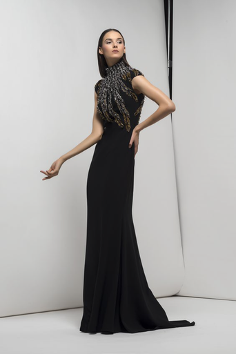 Isabel Sanchis Embroidered Boardman Gown - District 5 Boutique