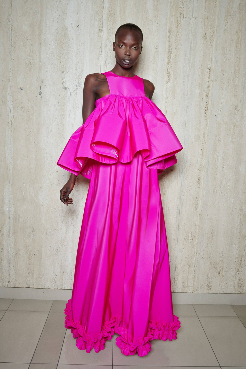 Click to view more detailed imagery on our partner's website Greta Constantine Sherbourne Ruffled Gown