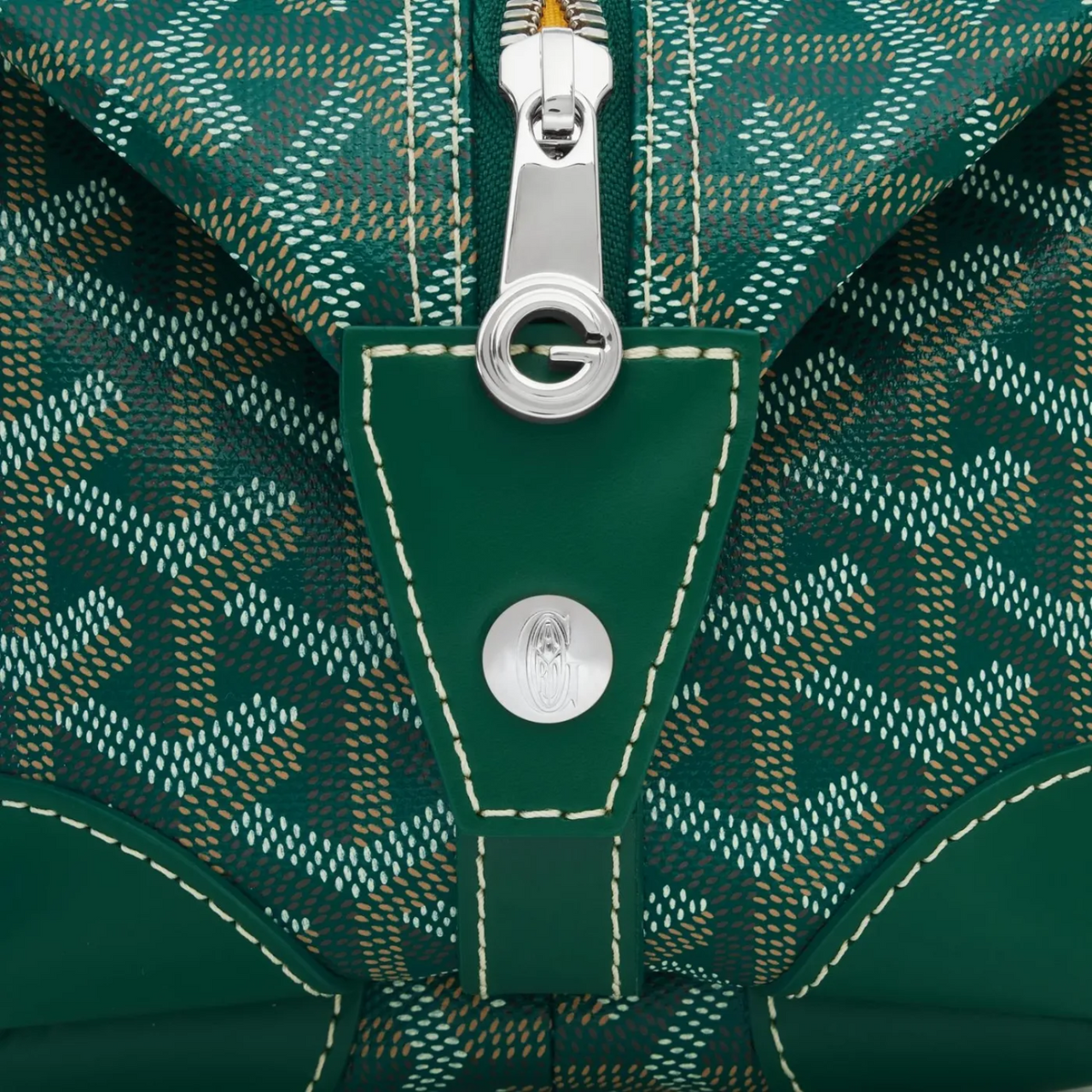 GOYARD BOWLING 25 TOILETRY GREEN BAG (Ref GO-GREEN-B-27494)