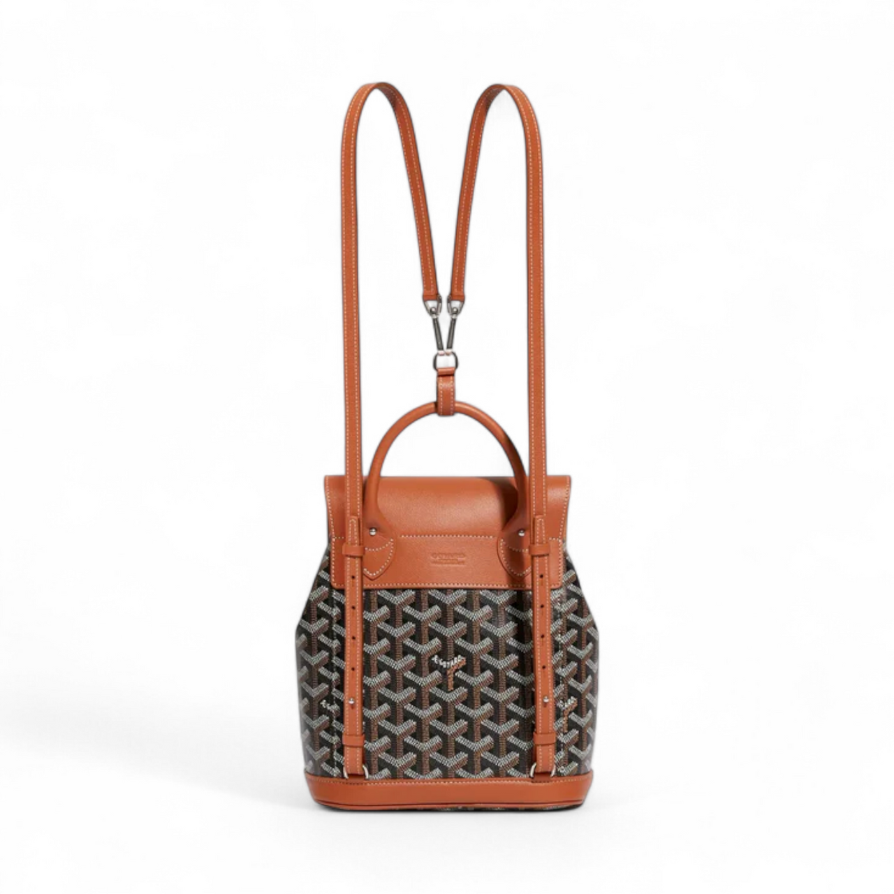 GOYARD ALPIN MINI WOMEN BLACK & TAN  BACKPACK BAG (Ref GO-BLACK-B-27668)