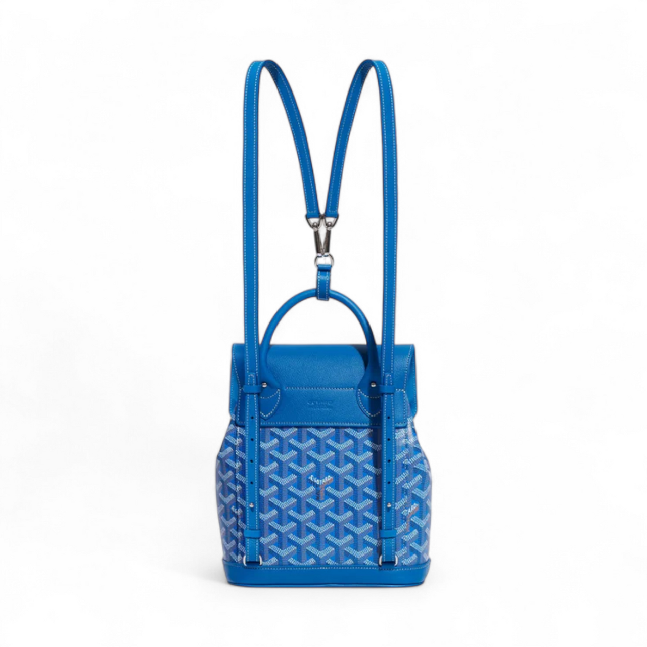 GOYARD ALPIN MINI WOMEN SKY BLUE BACKPACK BAG (Ref GO-BLUE-B-27675)