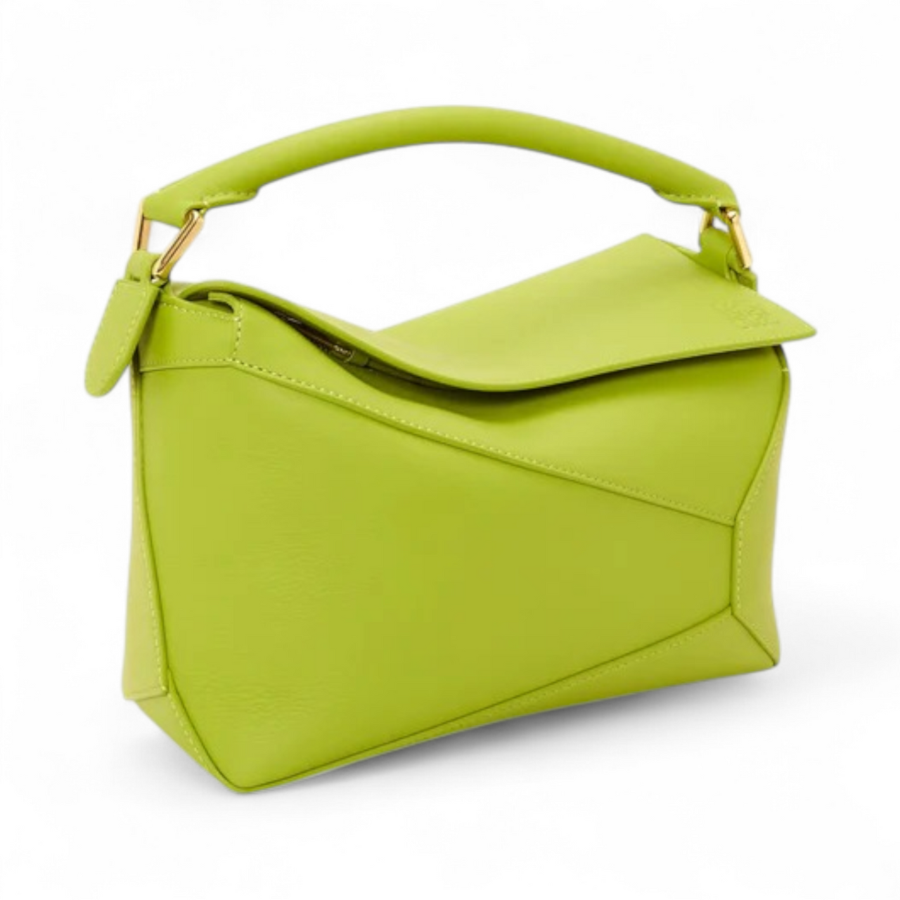 LOEWE  CLASSIC CALFSKIN SMALL MEADOW GREEN PUZZLE BAG (Ref LO-GREEN-B-28071)