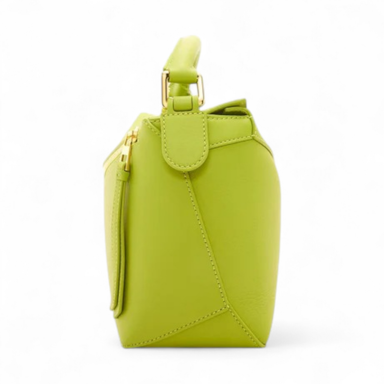 LOEWE  CLASSIC CALFSKIN SMALL MEADOW GREEN PUZZLE BAG (Ref LO-GREEN-B-28071)