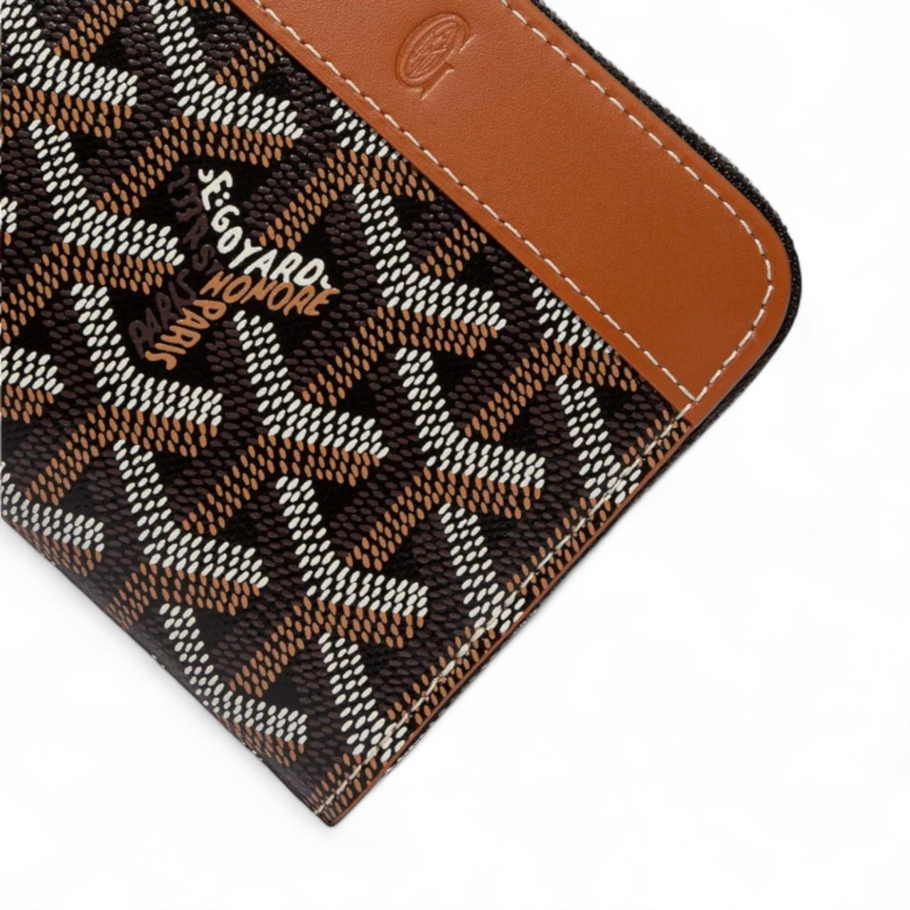 GOYARD MATIGNON PM BLACK & TAN WALLET (Ref GO-BLACK-W-37810)