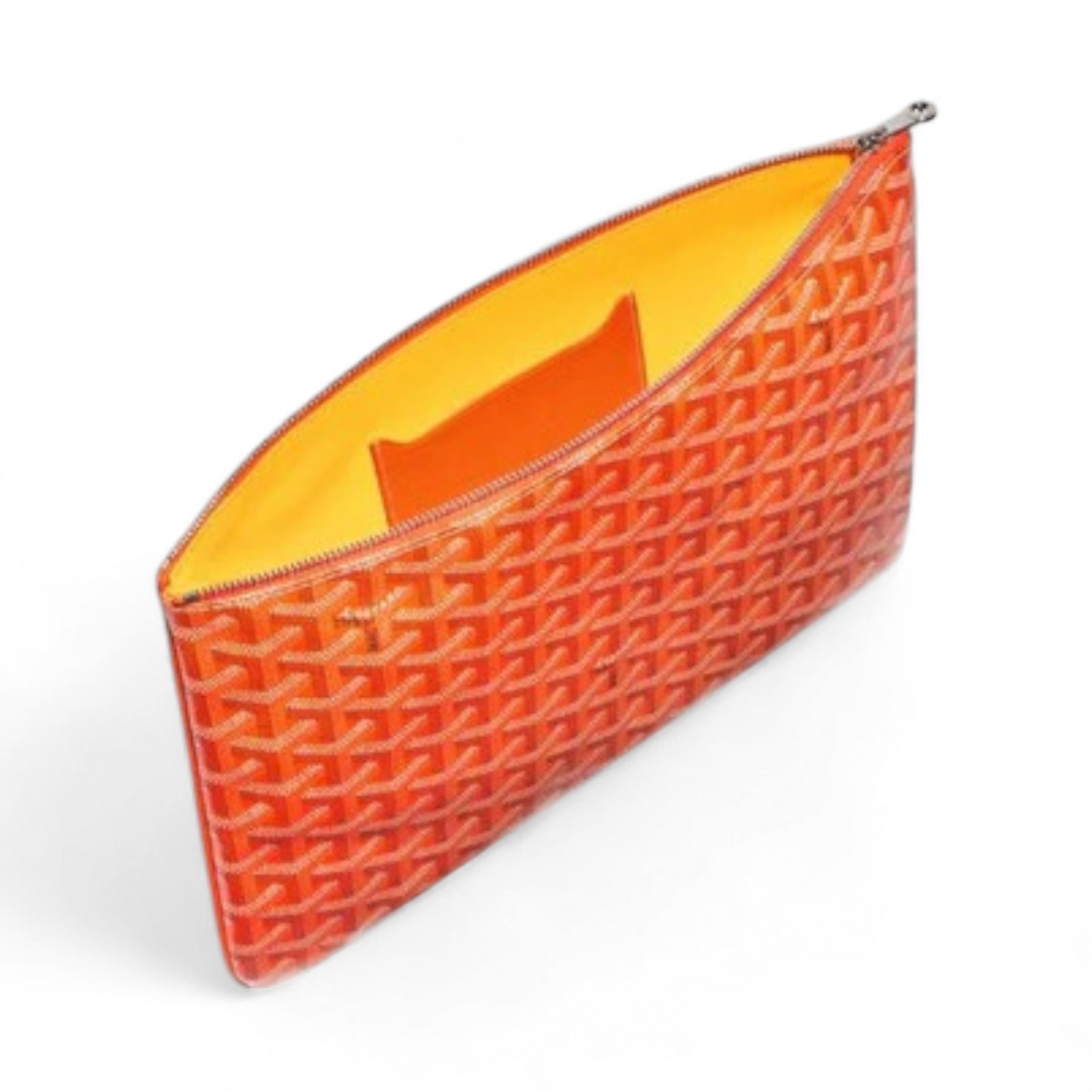 GOYARD SÉNAT MM ORANGE POUCH (Ref GO-ORANG-P-30006)