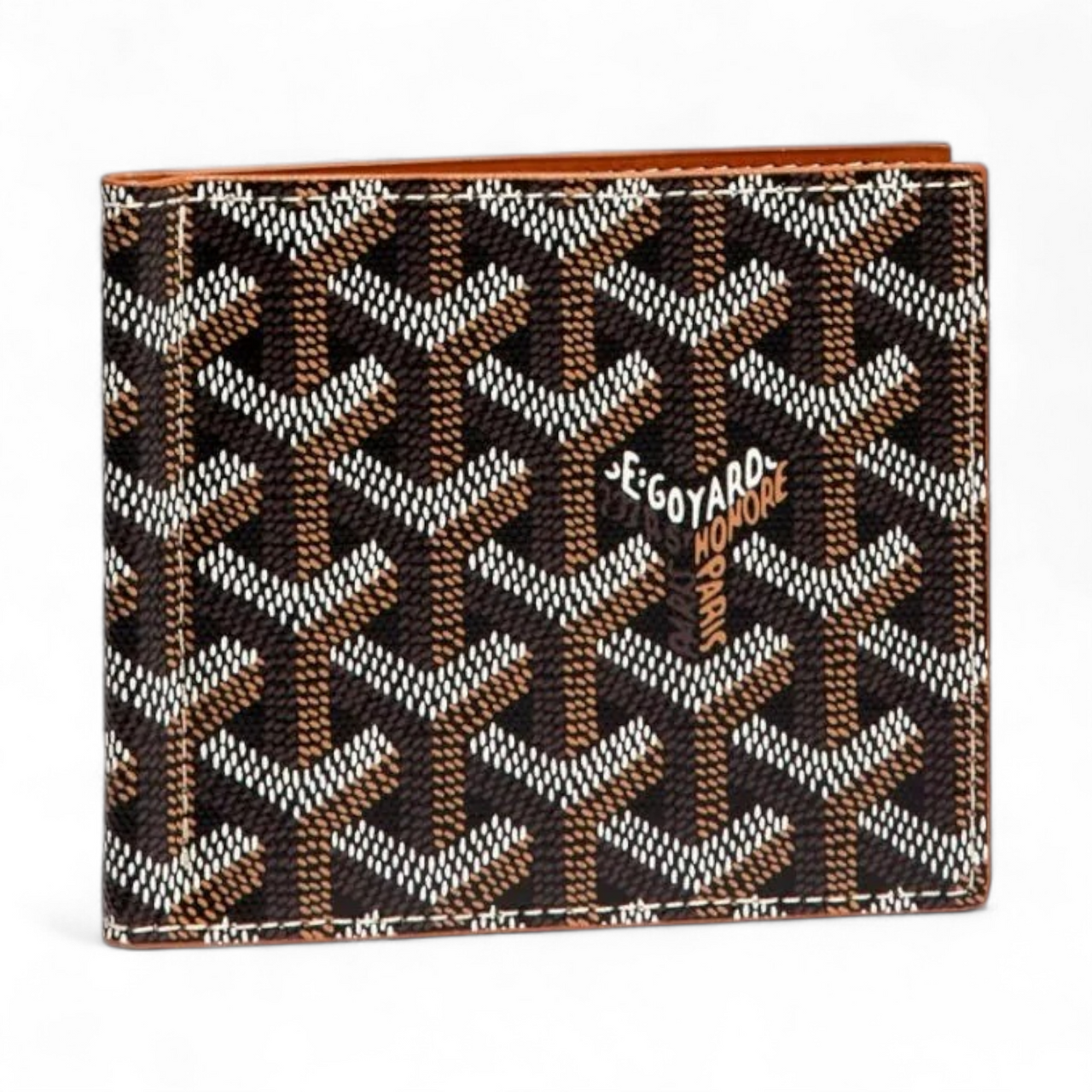 GOYARD SAINT-THOMAS BILL FOLD BLACK & TAN WALLET (Ref GO-BLACK-W-37801)