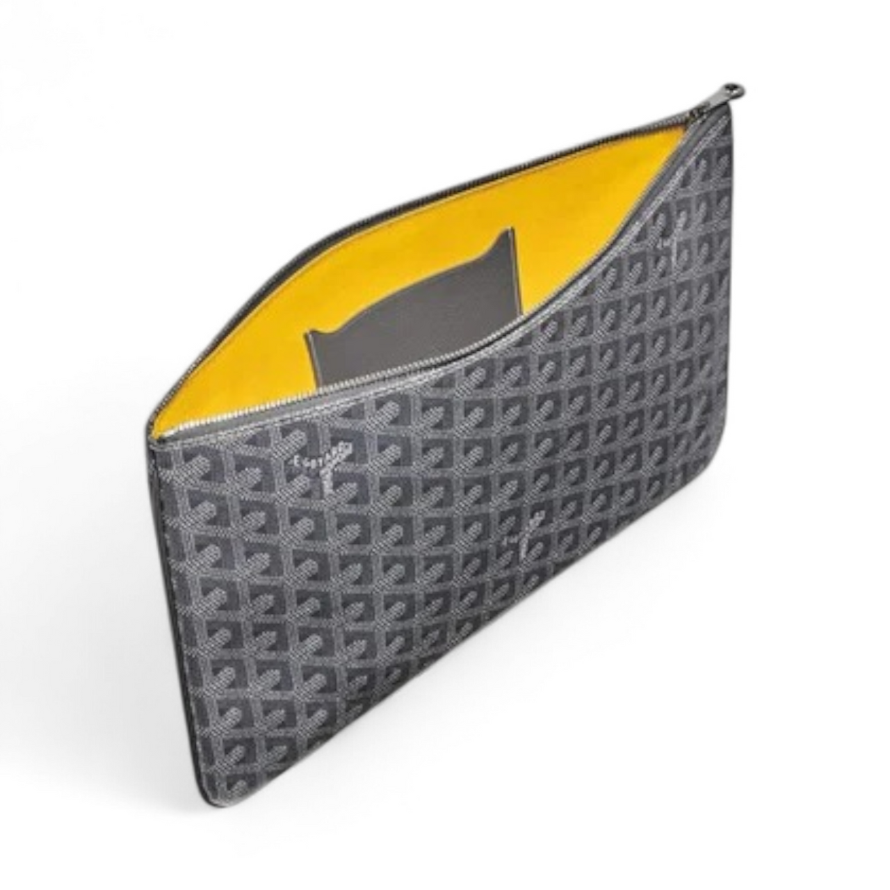 GOYARD SÉNAT MM GREY POUCH (Ref GO-GREY-P-30013)