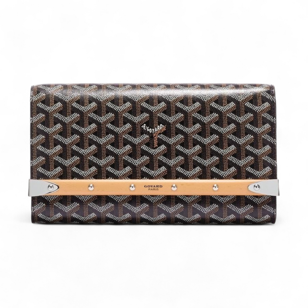 GOYARD MONTE-CARLO PM BLACK CLUTCH (Ref GO-BLACK-B-29906)