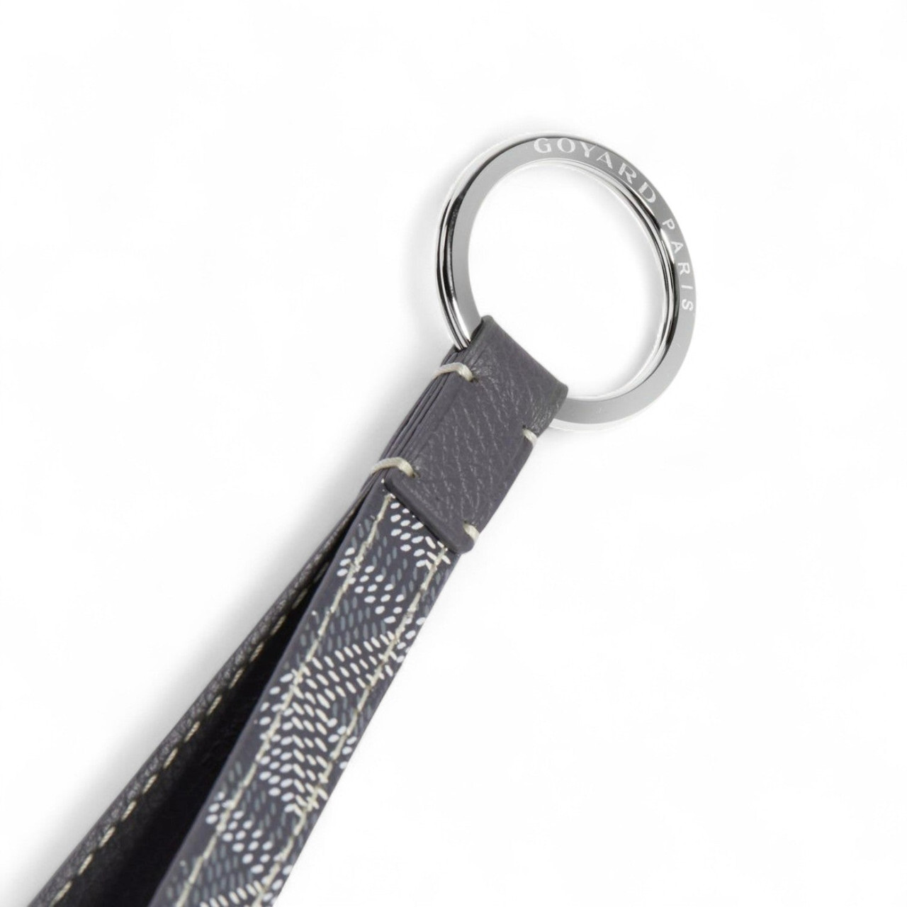 GOYARD SESAME GREY KEY RING (Ref GO-GREY-K-30122)