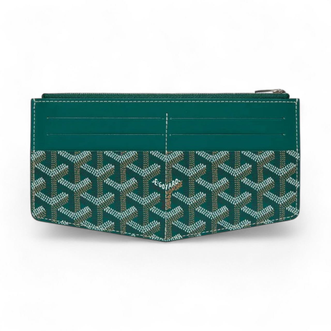 GOYARD INSERT LOUISE GREEN CARD HOLDER (Ref GO-GREEN-C-29716)
