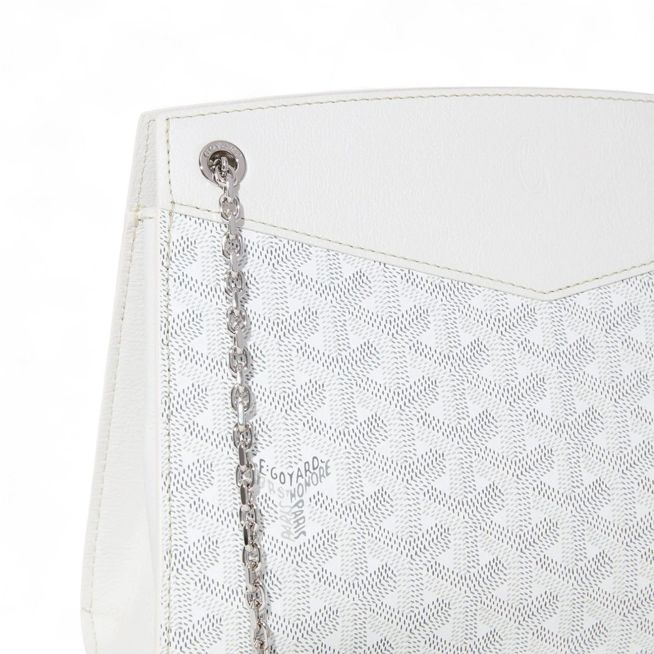 GOYARD ROUETTE STRUCTURÉ PM WHITE BAG (Ref GO-WHITE-B-33394)