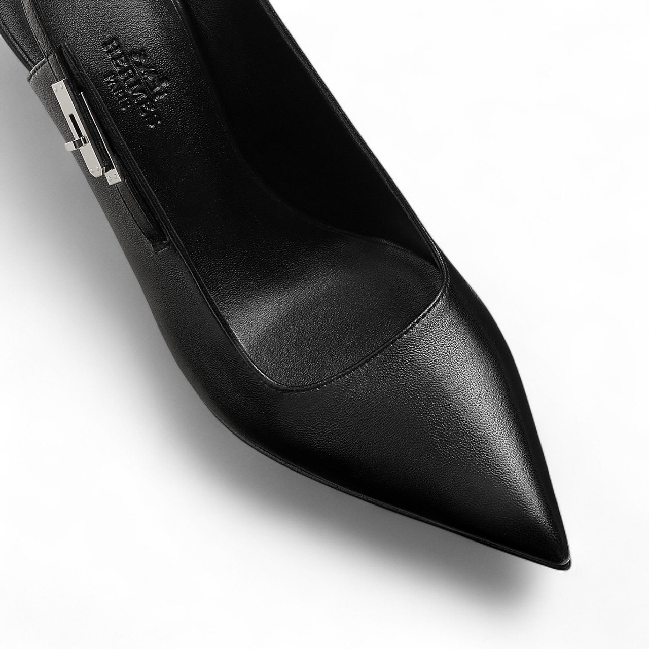 HERMES LOVER 80 PUMP BLACK HEELS (Ref HE-34-S-34132)