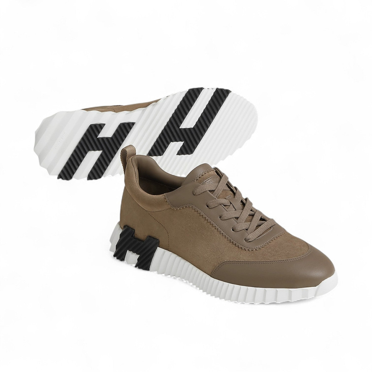 HERMES MEN BROWN BOUNCING SNEAKER (Ref HE-39-S-34375)