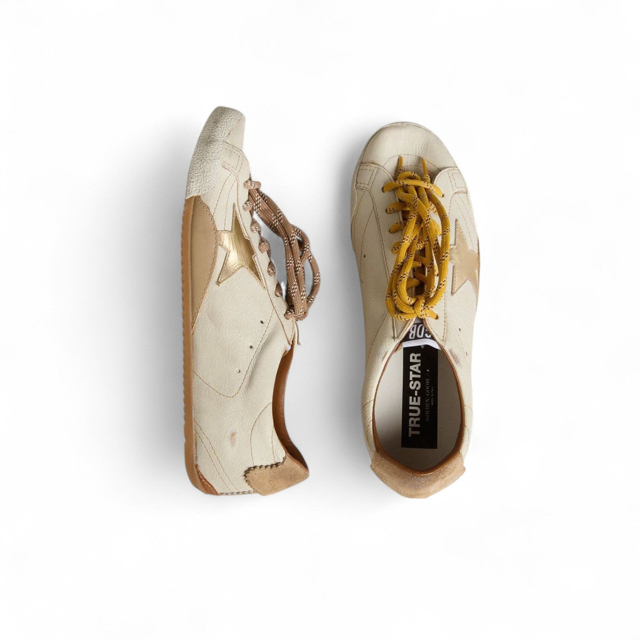 GOLDEN GOOSE TRUE-STAR SUEDE WHITE WOMEN SNEAKER (Ref GO-34-S-34202)