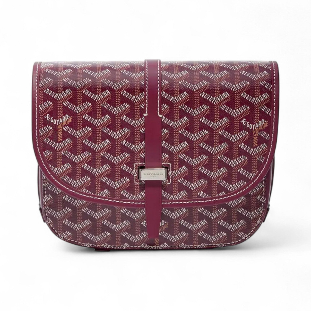 GOYARD BELVEDERE WOMEN BURGUNDY PM BAG (Ref GO-BURGU-S-36485)