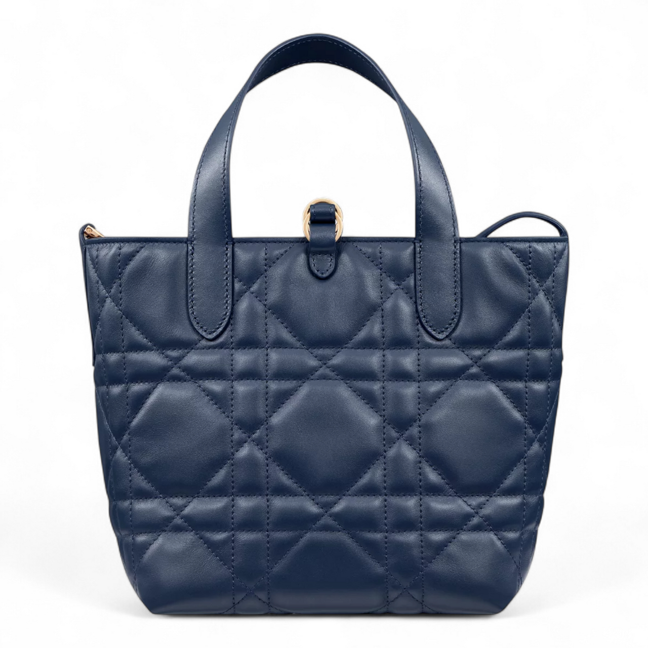 DIOR SMALL TOUJOURS VERTICAL TOTE WITH SHOULDER STRAP NIGHT BLUE BAG (Ref DI-BLUE-T-37459)