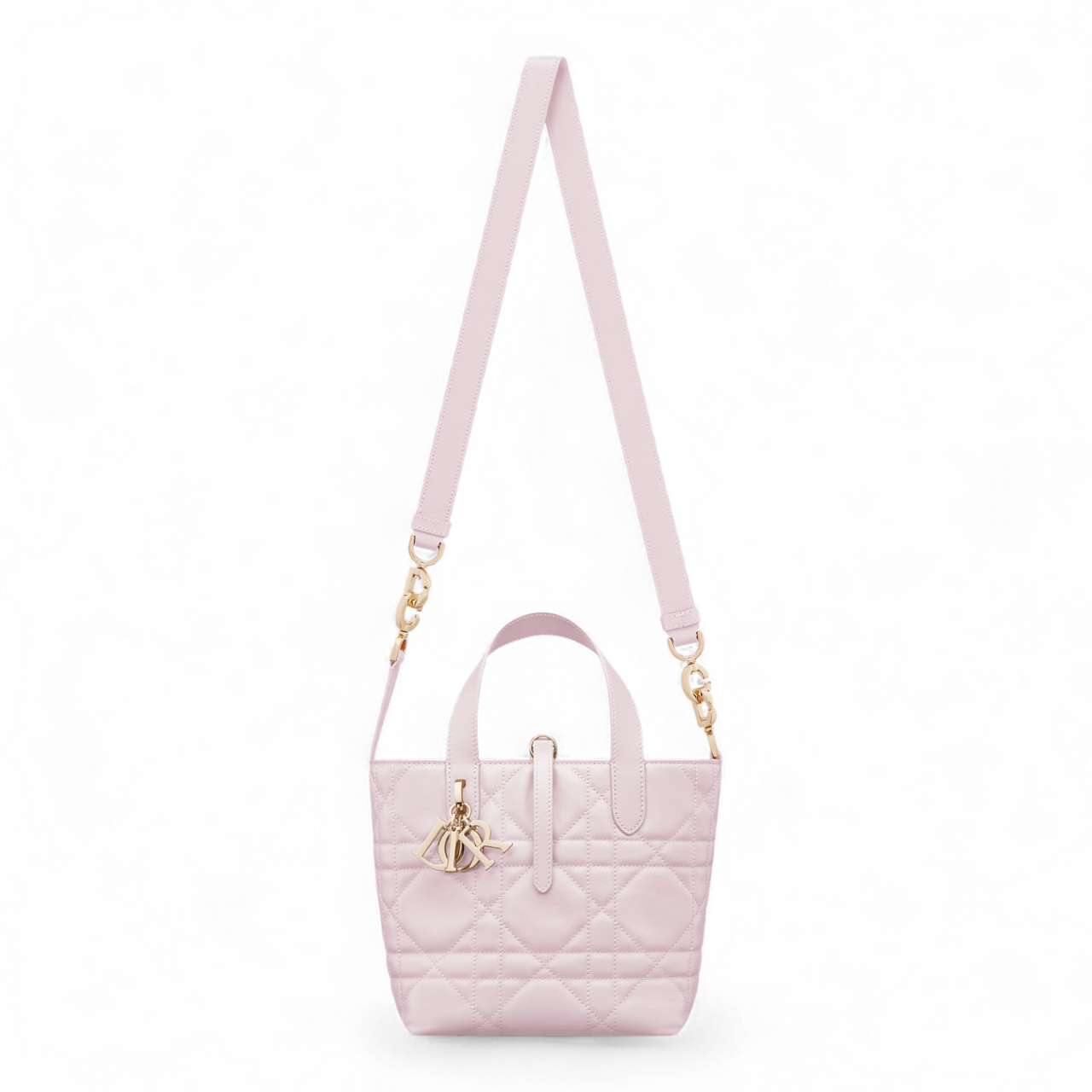 DIOR SMALL TOUJOURS VERTICAL TOTE WITH SHOULDER STRAP PINK BAG (Ref DI-T-37259)