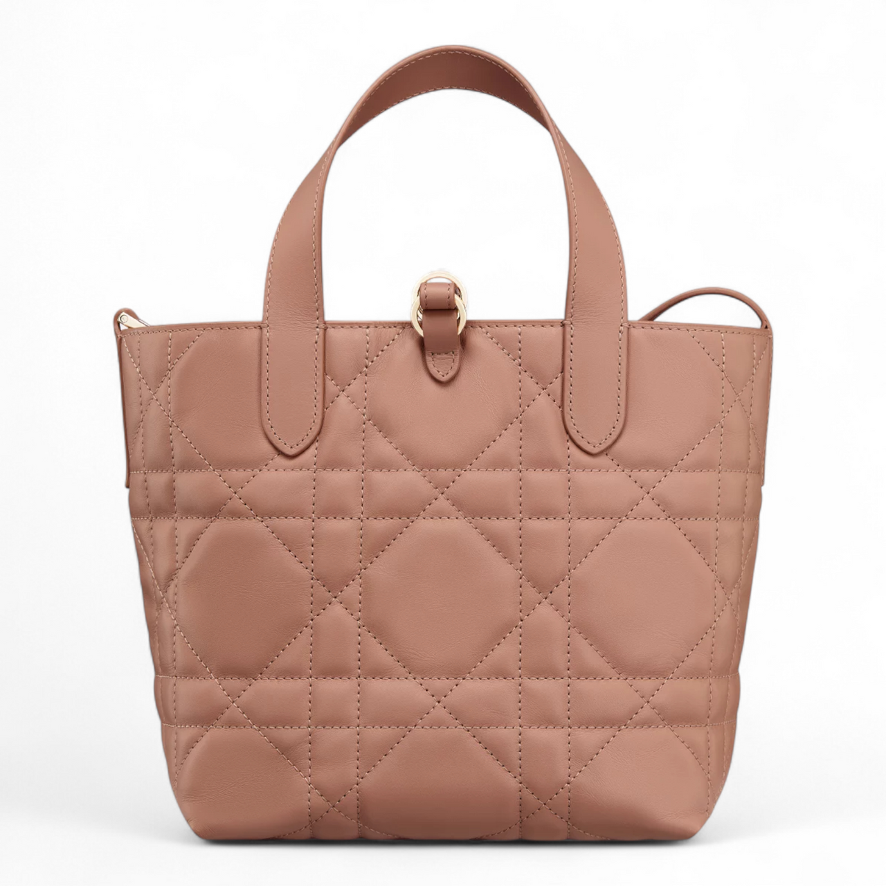 DIOR SMALL TOUJOURS VERTICAL TOTE WITH SHOULDER STRAP ROSE GOLD BAG (Ref DI-PINK-T-37934)