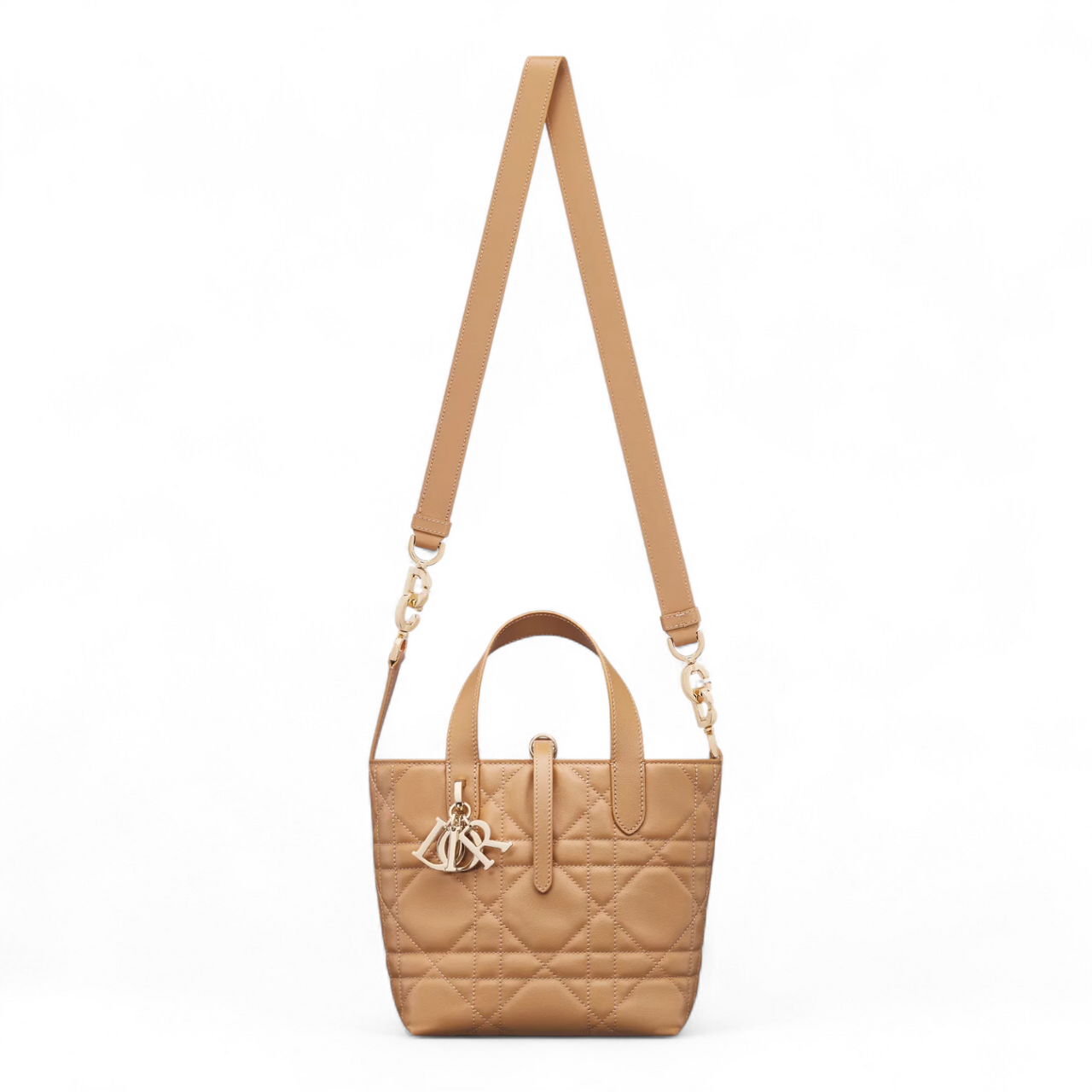 DIOR SMALL TOUJOURS VERTICAL TOTE WITH SHOULDER STRAP BRONZE BAG (Ref DI-BROWN-T-37819)