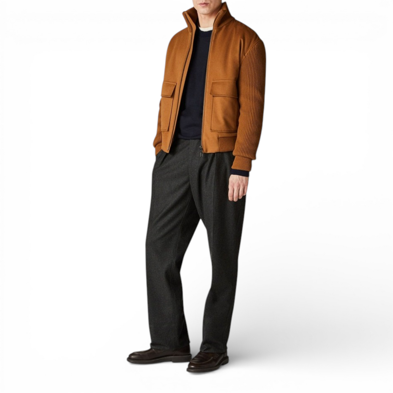 LORO PIANA IDER BOMBER MEN BRONZE JACKET (Ref LO-MBRONZ-J-39305)