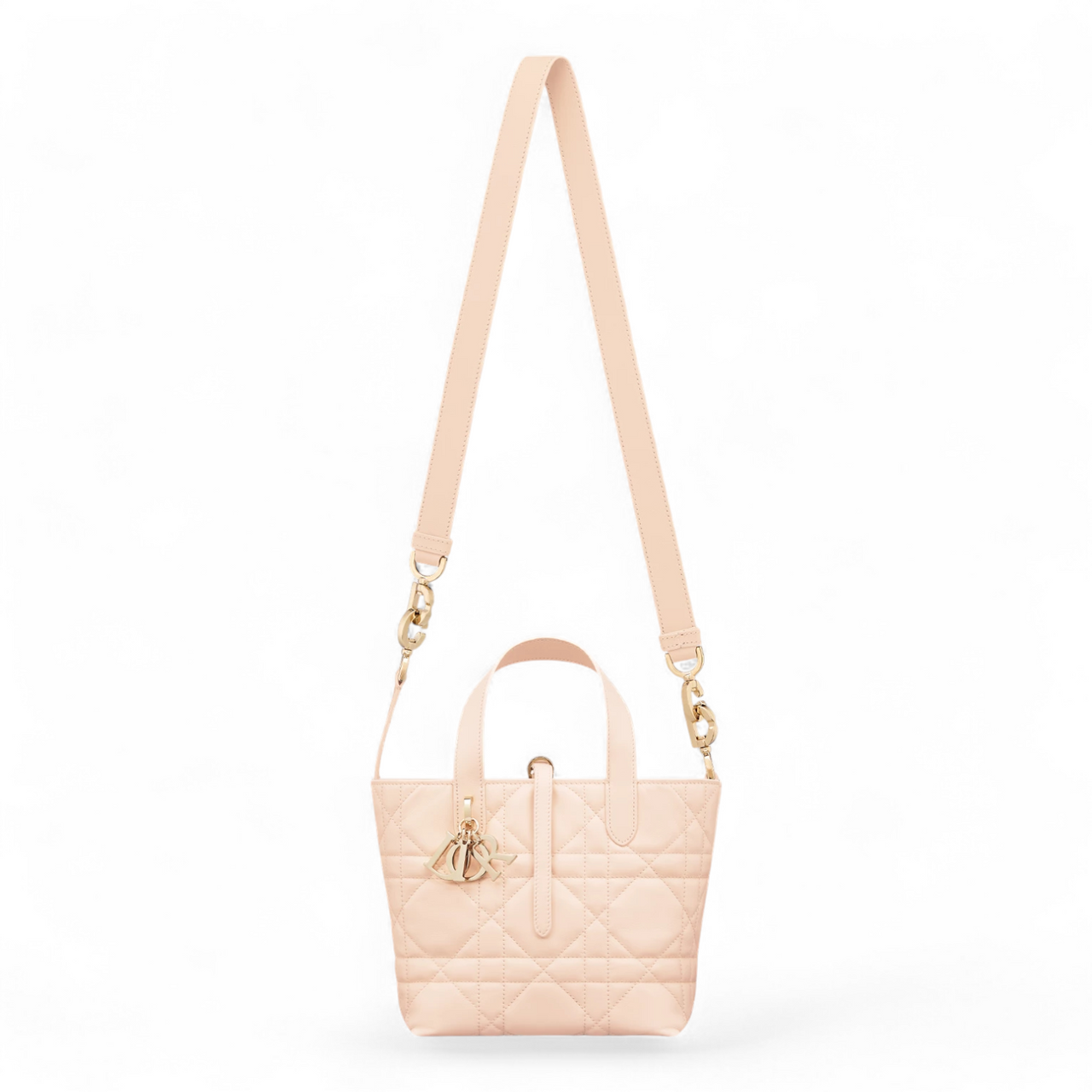 DIOR SMALL TOUJOURS VERTICAL TOTE WITH SHOULDER STRAP LIGHT PINK BAG (Ref DI-PINK-T-37897)