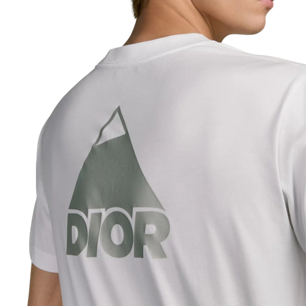 DIOR AND DESCENTE RELAXED FIT MEN WHITE T-SHIRT (Ref DI-SWHITE-T-39218)