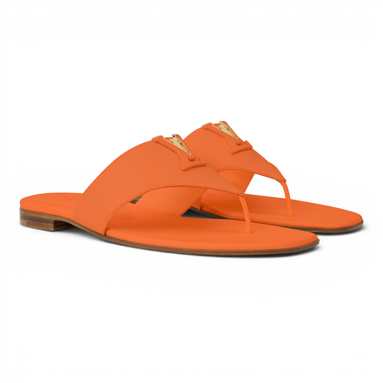 LOUIS VUITTON MARE FLAT THONG WOMEN ORANGE SANDAL