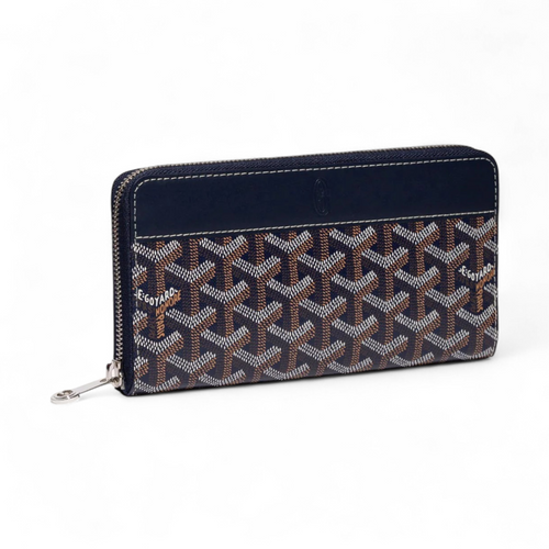 GOYARD MATIGNON GM NAVY BLUE WALLET (Ref GO-BLUE-W-37623)