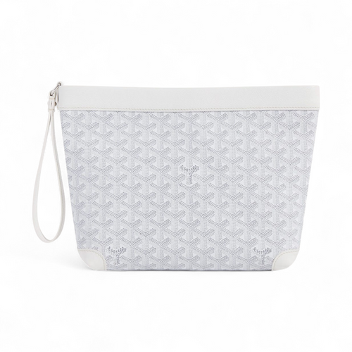 GOYARD CONTI WHITE POUCH (Ref GO-WHITE-P-29904)