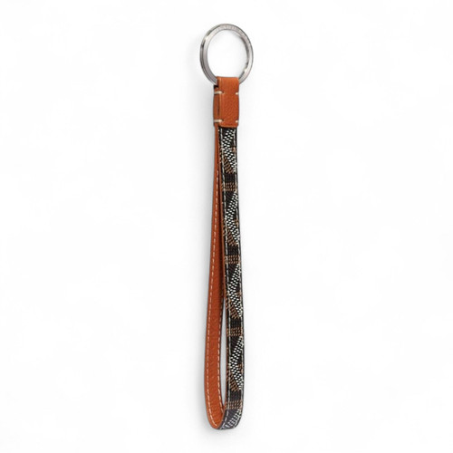 GOYARD SESAME BLACK & TAN KEY RING (Ref GO-BLACK-K-37787)