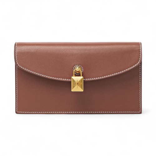 LORO PIANA EXTRA POCHETTE CALFSKIN WHISPER BROWN BAG (Ref LO-BROWN-B-33398)