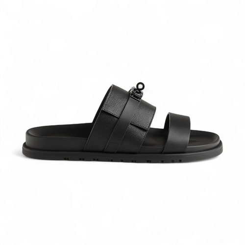 HERMES MEN JACKSON BLACK SANDAL (Ref HE-39BLACK-S-32765)