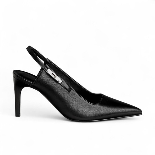 HERMES LOVER 80 PUMP BLACK HEELS (Ref HE-34-S-34132)
