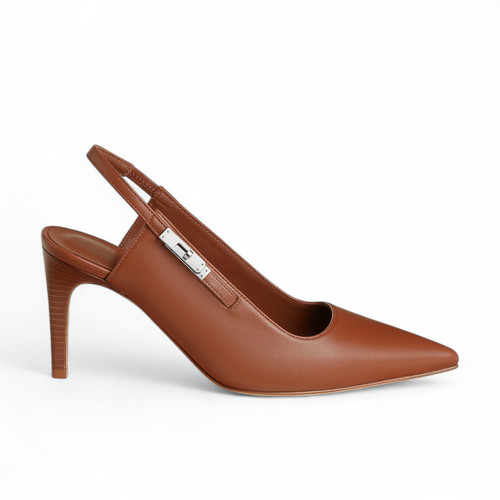 HERMES LOVER 80 PUMP BRONZE HEELS (Ref HE-34-S-34154)