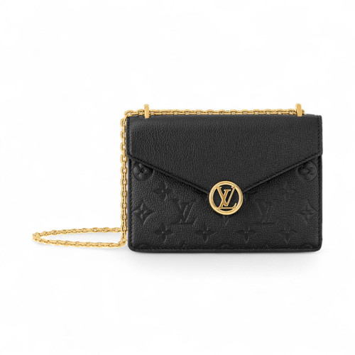 LOUIS VUITTON ON CHAIN ROSY BLACK CROSS BAG (Ref LO-W-34891)
