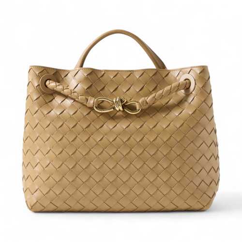 BOTTEGA VENETA MEDIUM ANDIAMO TOP HANDLE WOMEN BEIGE BAG (Ref BO-BEIGE-B-34468)